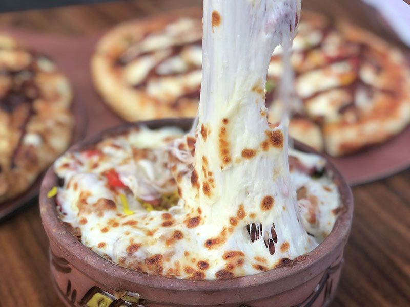 Oven-baked Basmati rice with local sausage