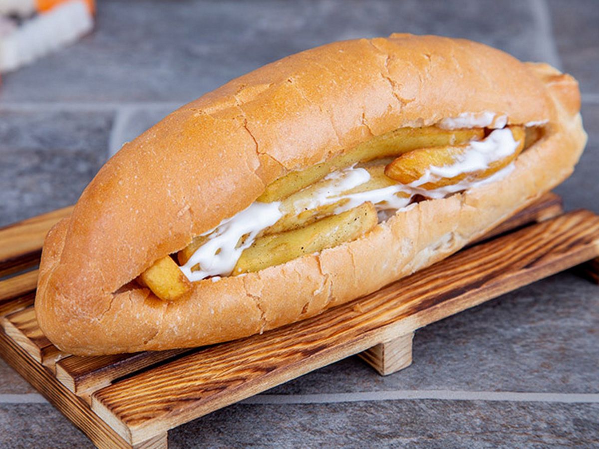 Potatoes With Cheese Sandwich