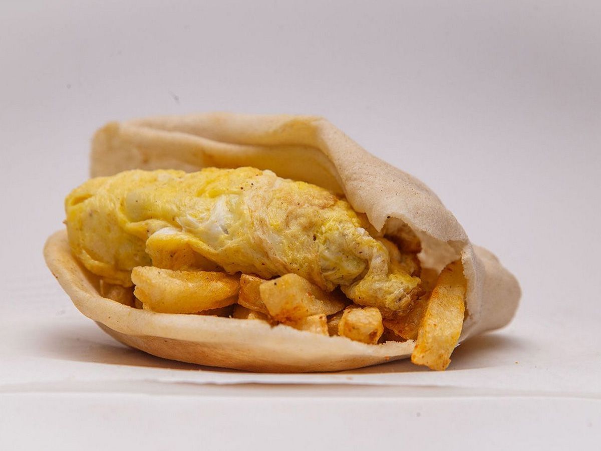 Fried Egg Potatoes Sandwich