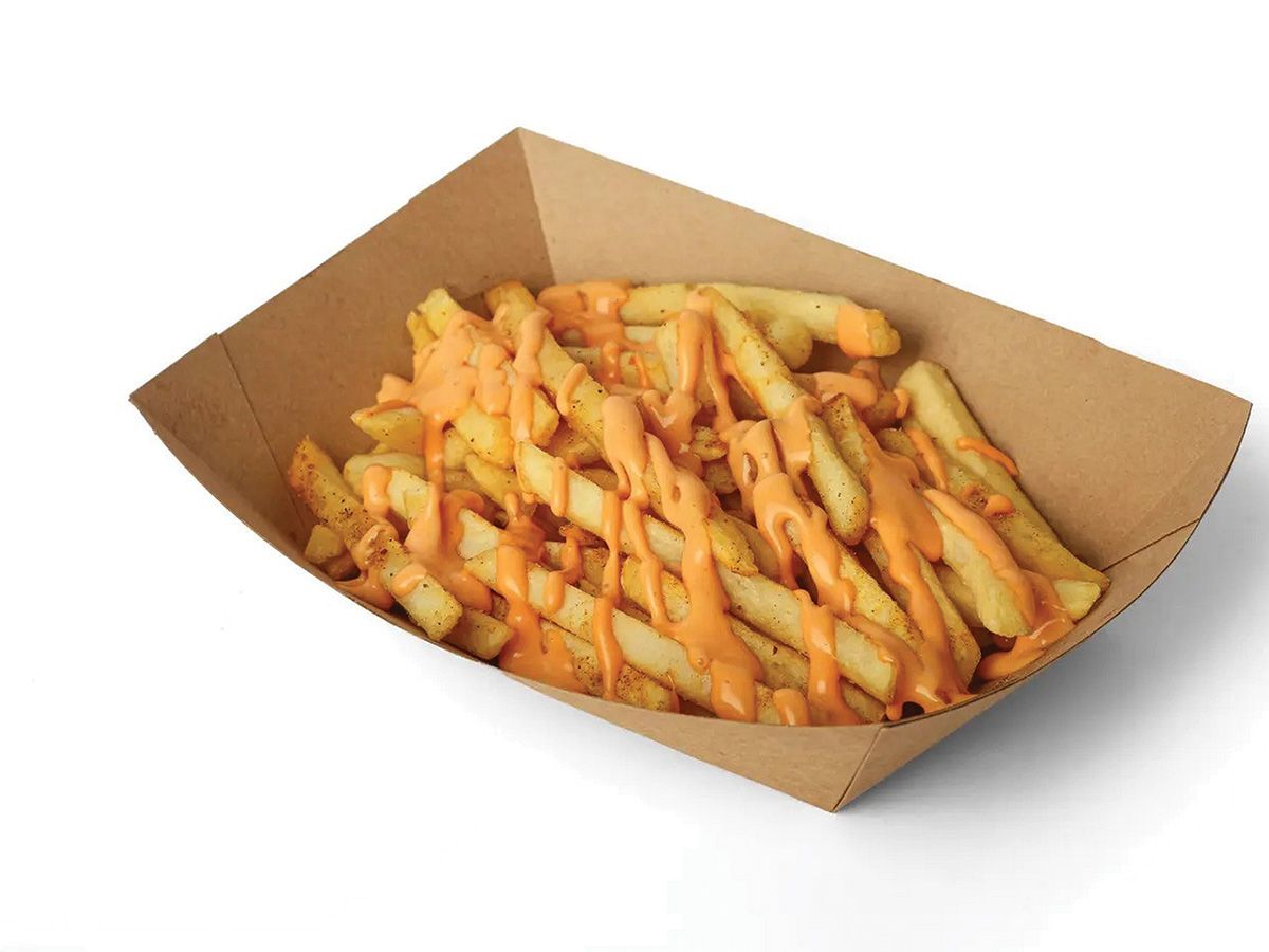 Cheddar sauce potatoes