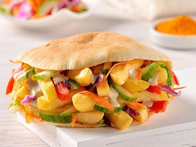 Finger potato sandwich