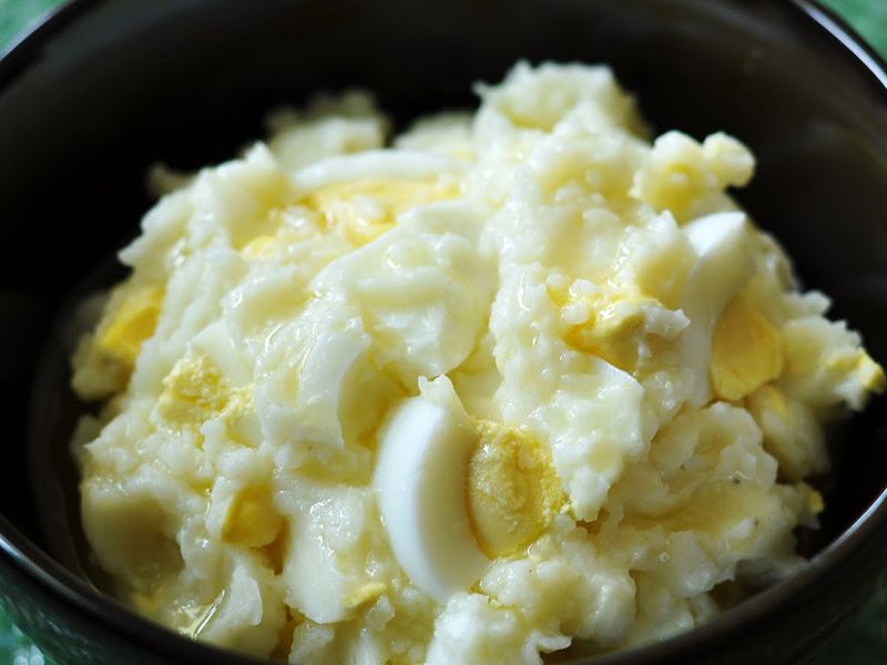 Mashed Potato With Eggs Sandwich