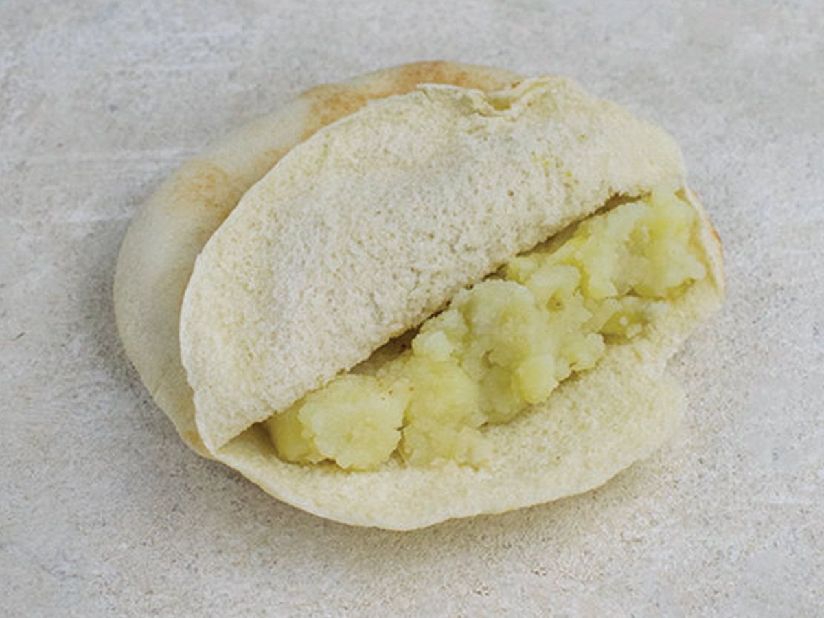 Mashed Potato and Moussaka Sandwich