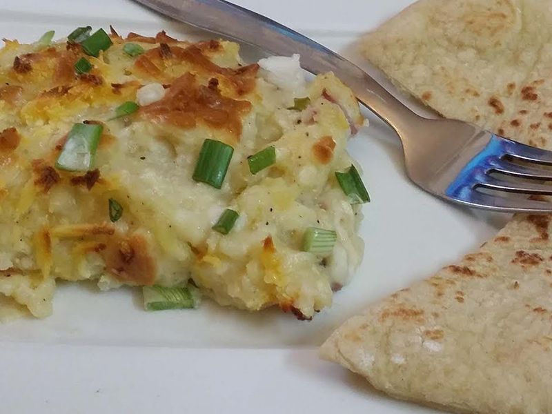 Mashed Potatoes With Pastrami Sandwich