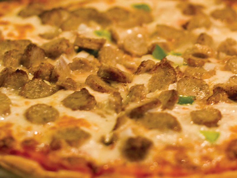 Oriental Sausage Pizza