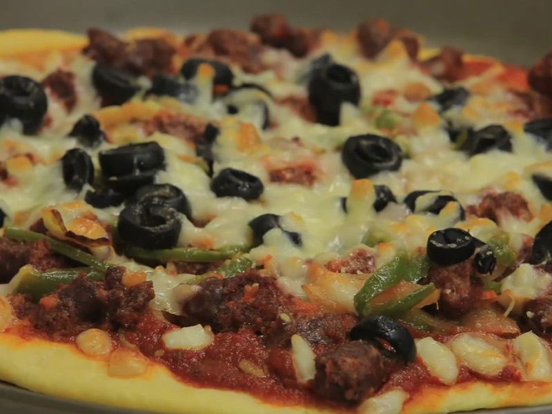 Oriental Sausage Pizza