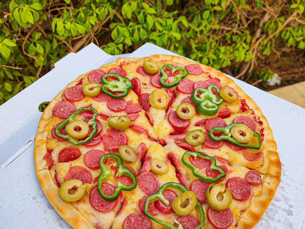 hot dog pizza