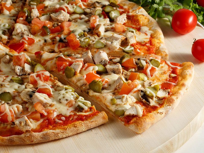 Chicken Shawerma Pizza