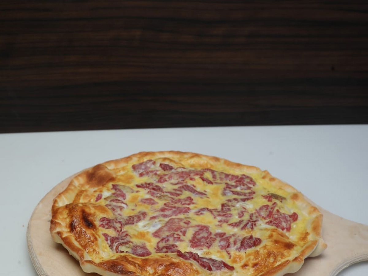 Manousheh Omelette with Eggs and Pastrami