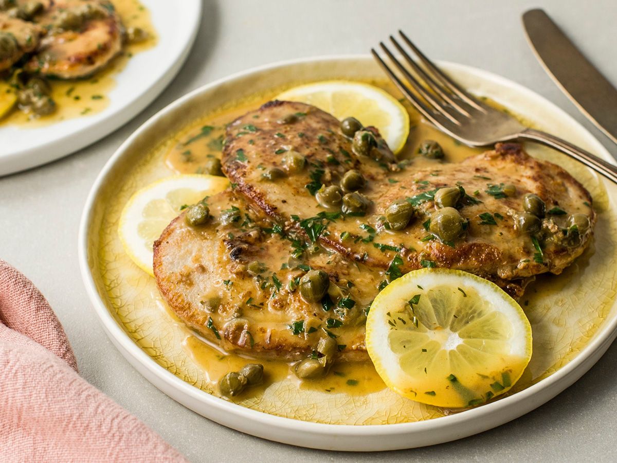 Mushroom Meat Piccata