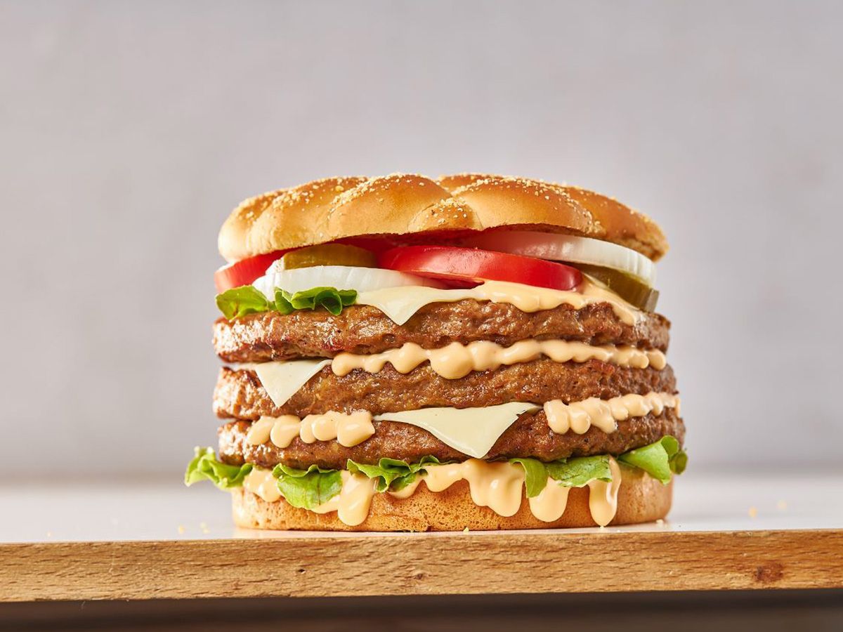 Triple Burger Sandwich