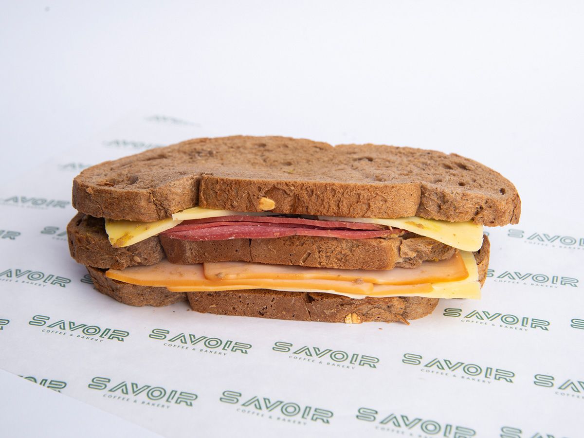 Sandwich Turkey Beef Brown Loaf