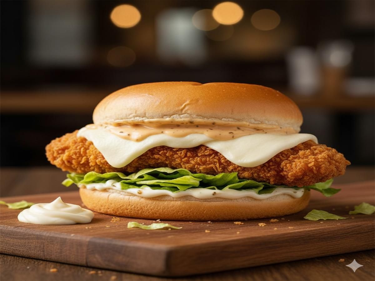Mozzarella Crispy Chicken sandwich