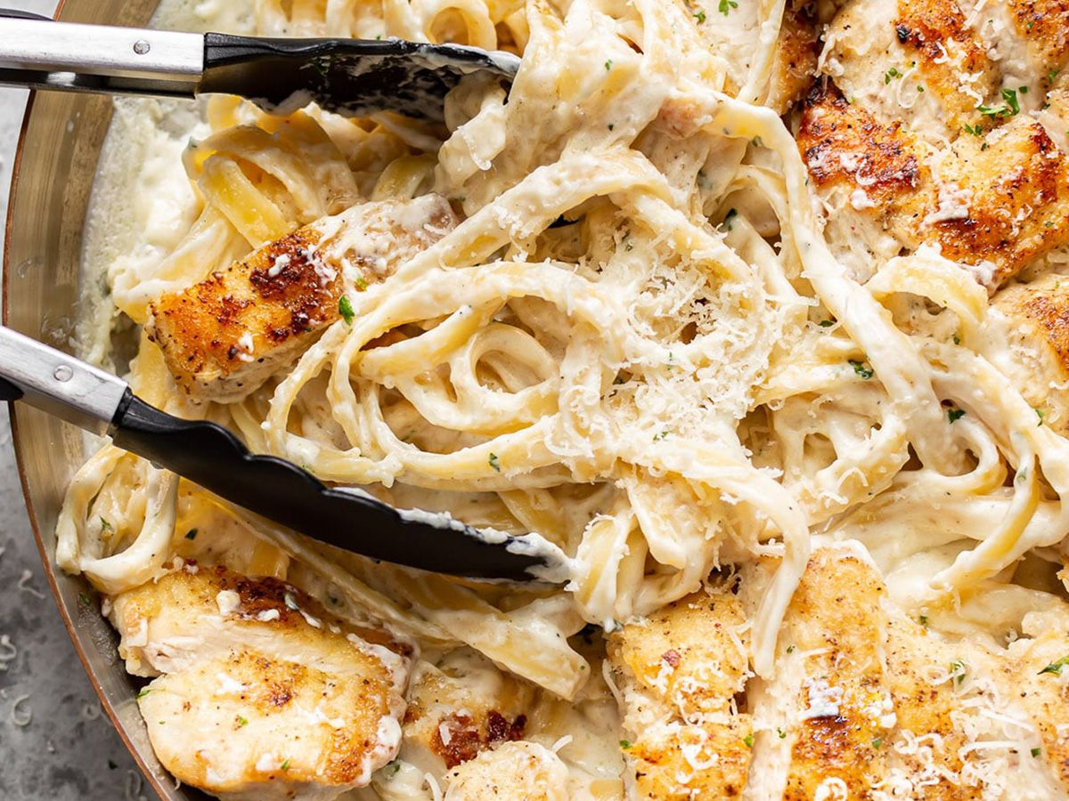 Crispy Chicken Alfredo