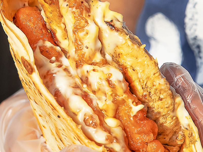 Chili Chicken Crepe