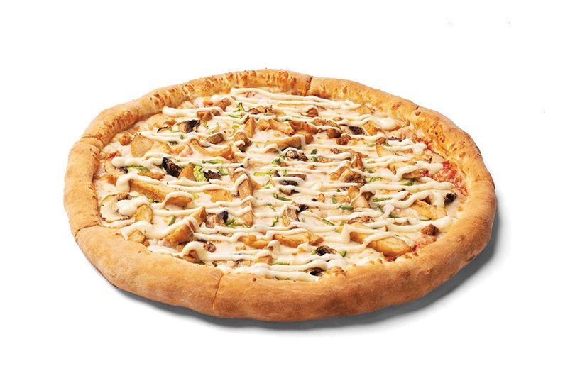 Chicken Ranchy pizza