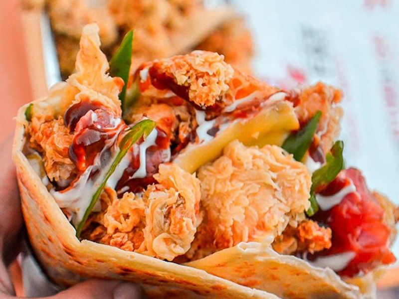 Chicken Veggie Crepe