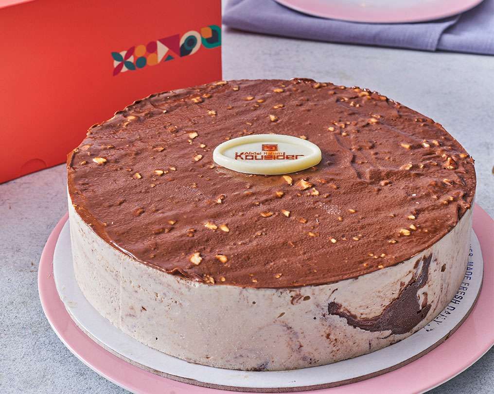 Ferrero Rocher Chocolate Ice Cream Cake