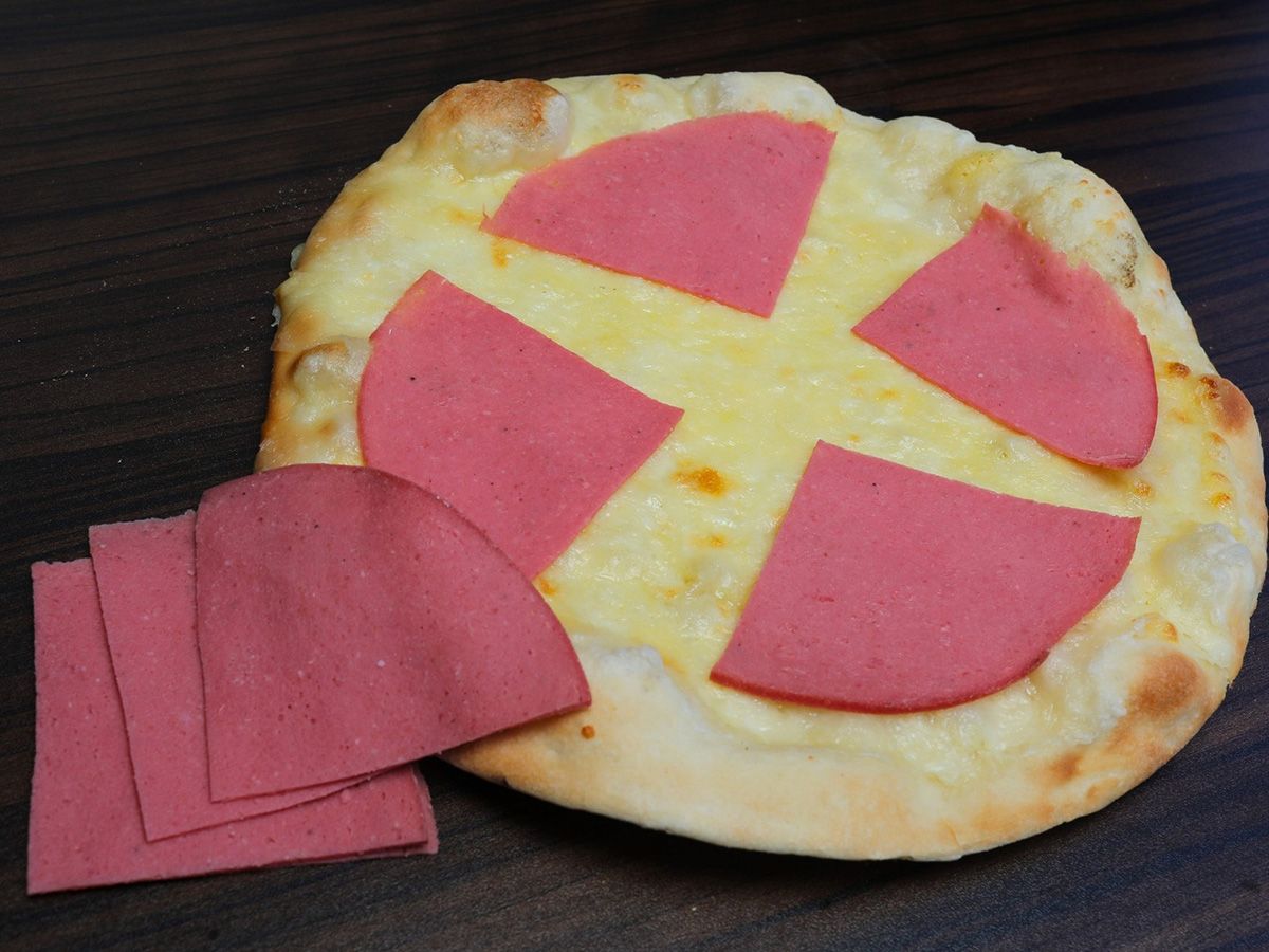 Cheese Manoushe With Halawani Luncheon Slices
