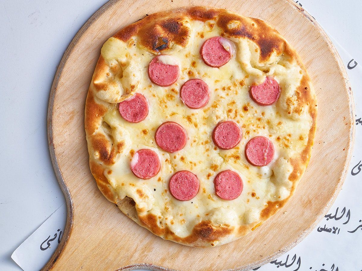 Manousheh with Cheese and Hot Dog