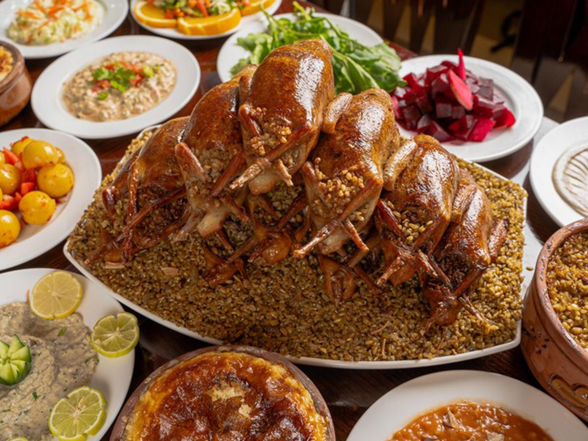 حمام محشي أرز التركي
