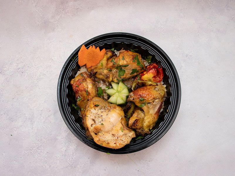 1/4 Chicken Breast Shish Meal