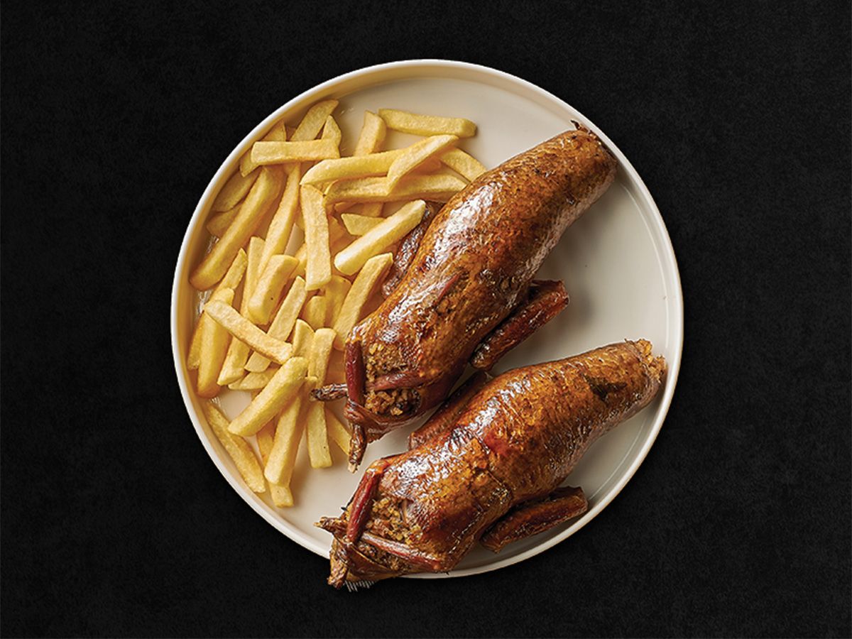 Single Stuffed Pigeon rice With Potatoes