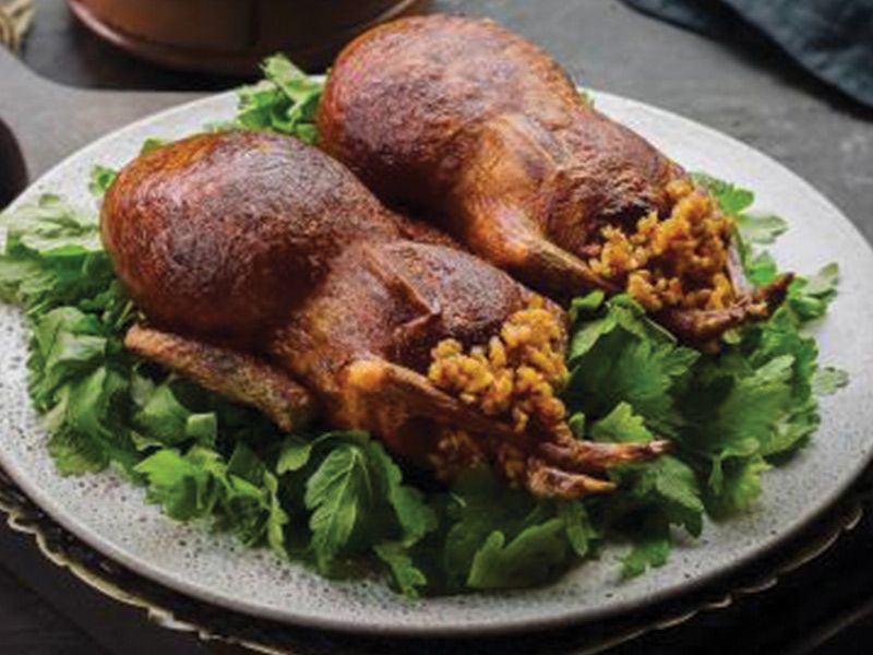 Stuffed Pigeon Platter