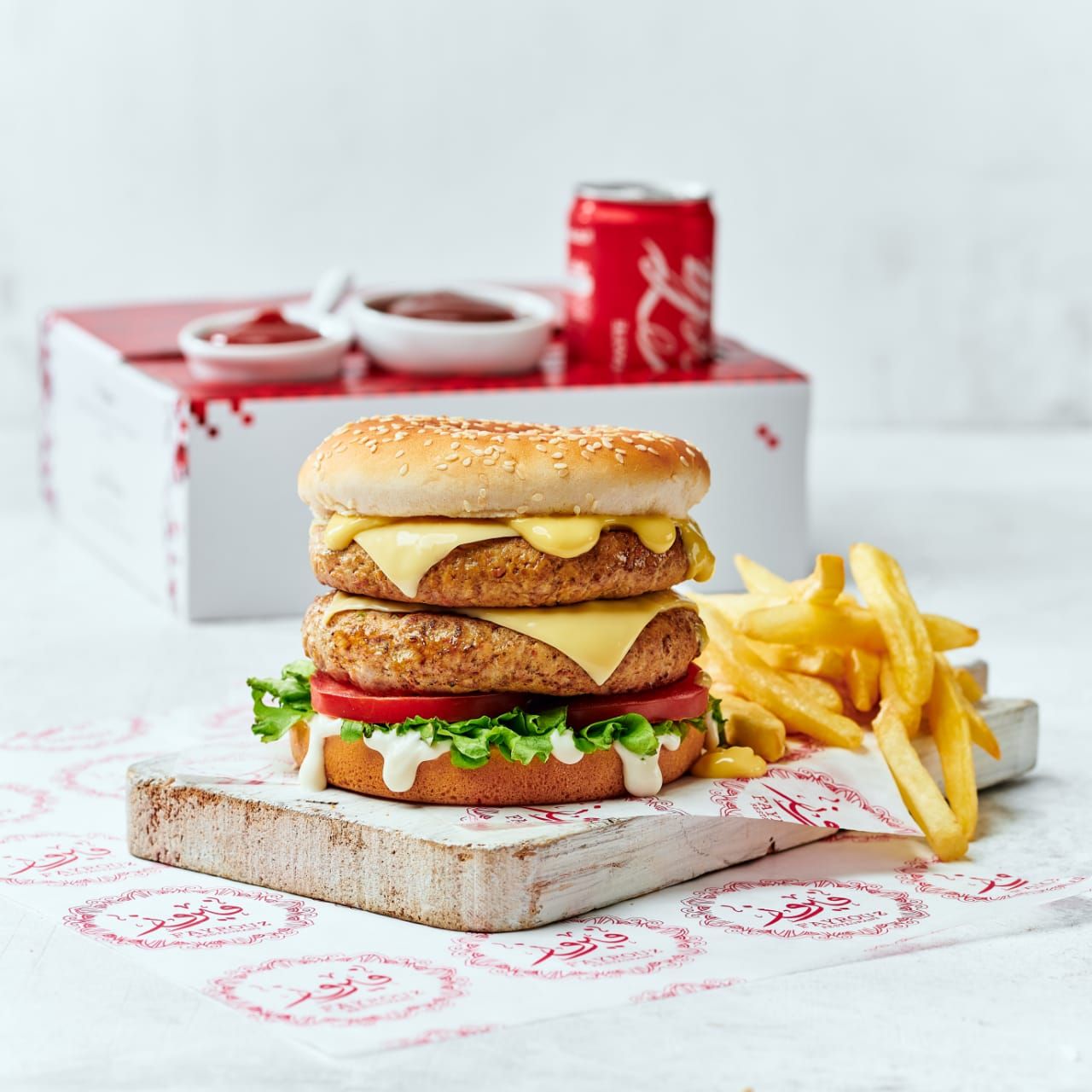 Cheesy Chicken Burger