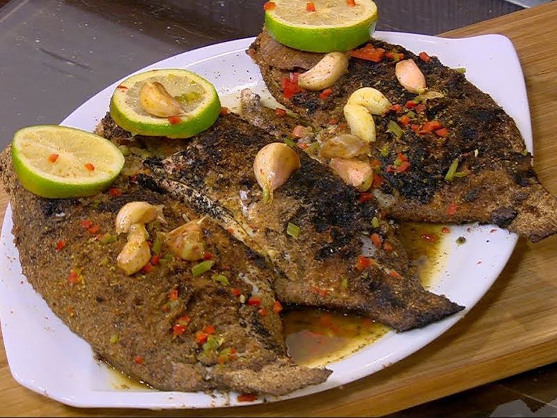Bran Grilled Dennis Fish