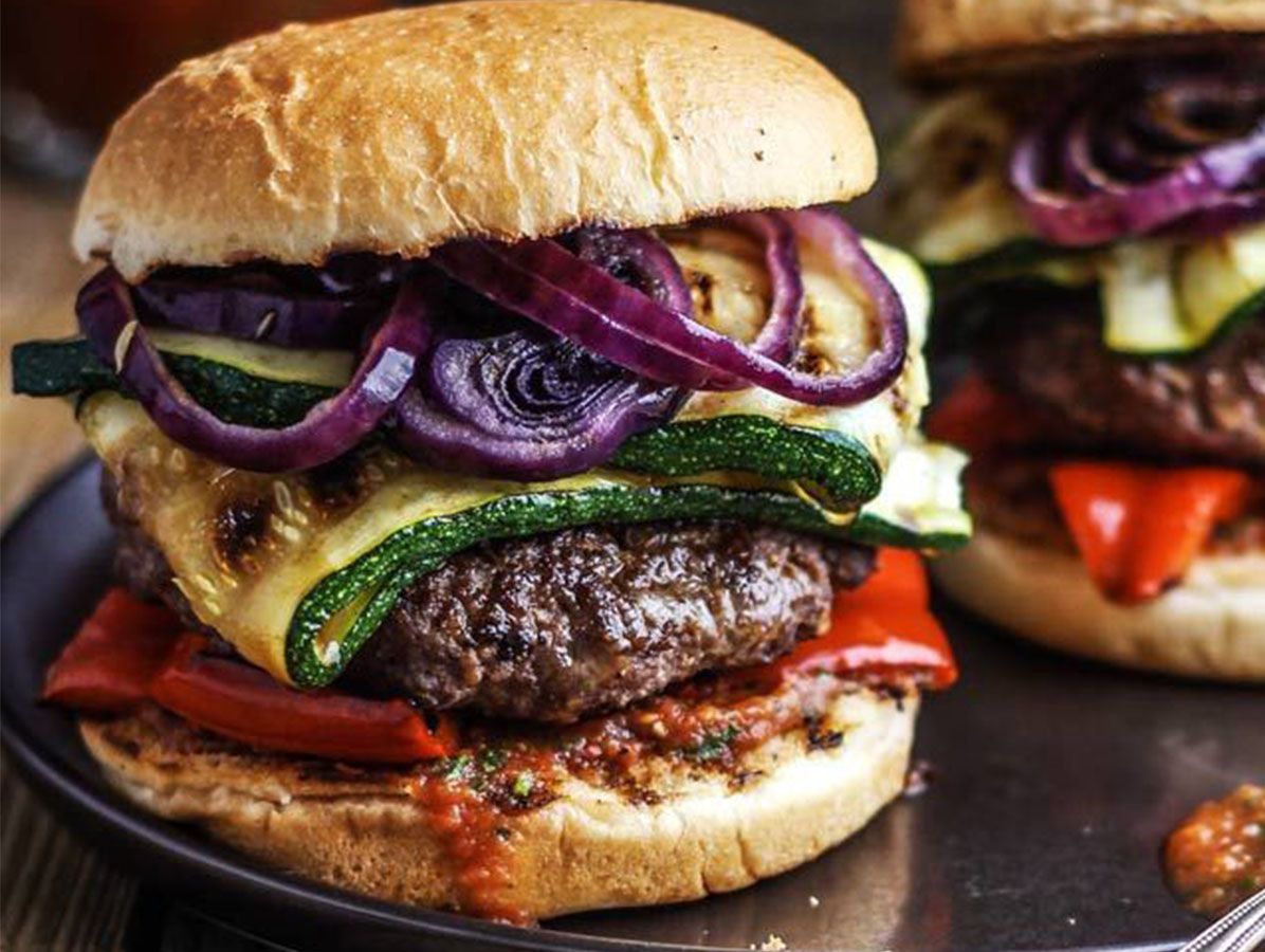 Double Beef Food Rush Burger
