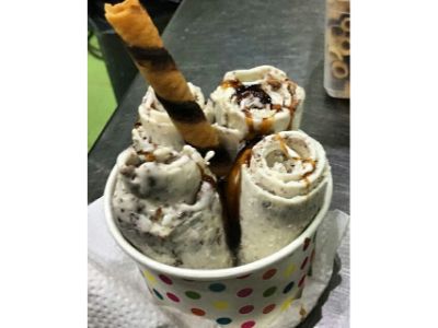 Cappuccino Ice Cream Roll