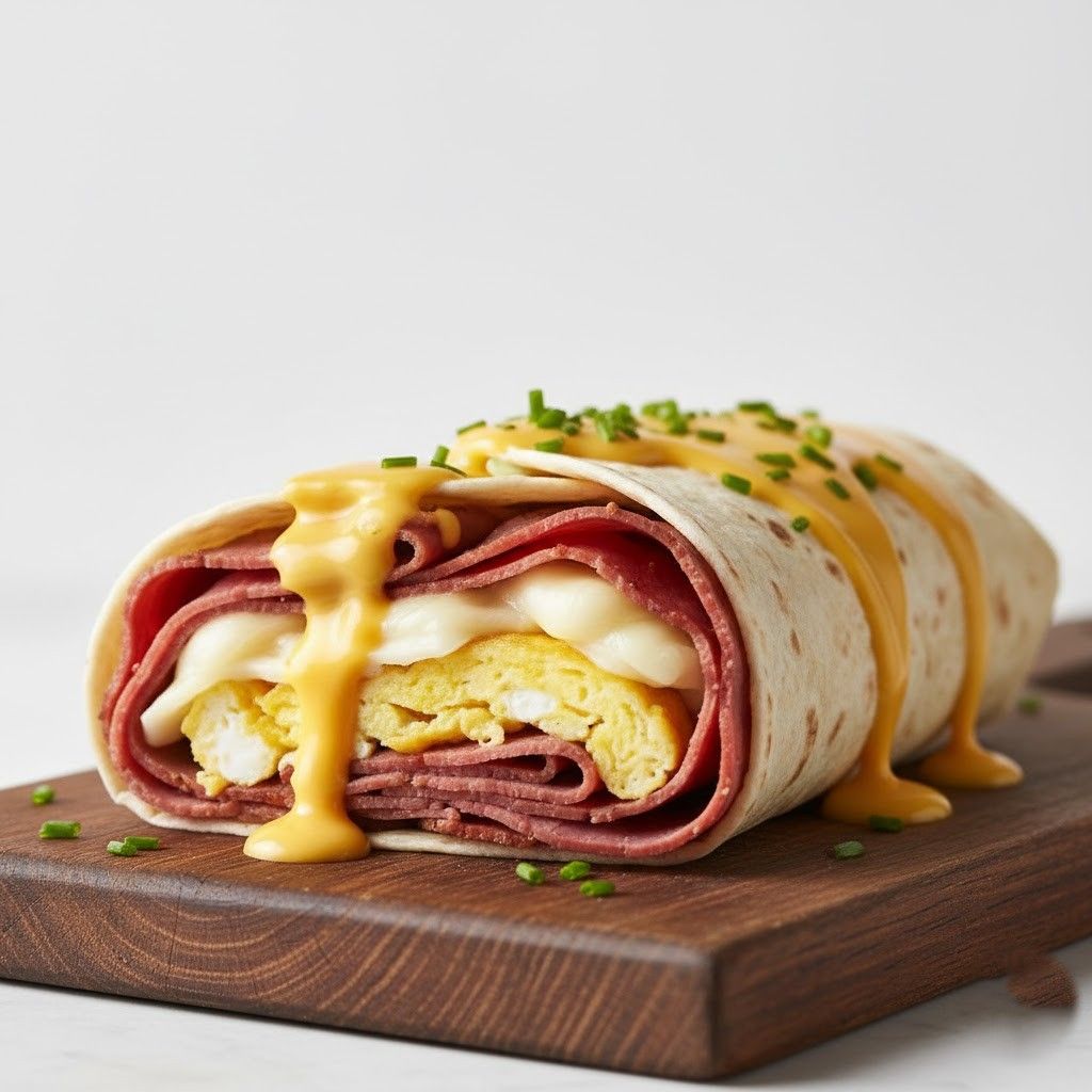 Pastrami Cheese Egg Roll