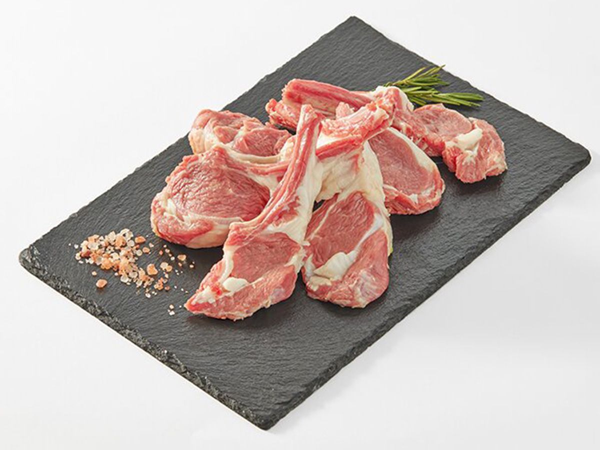 Lamb ribs with all their fat, ready for cooking - half a kilo