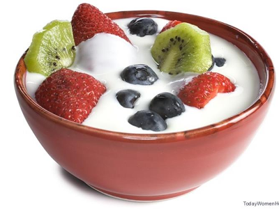 Cut Fruits Yogurt