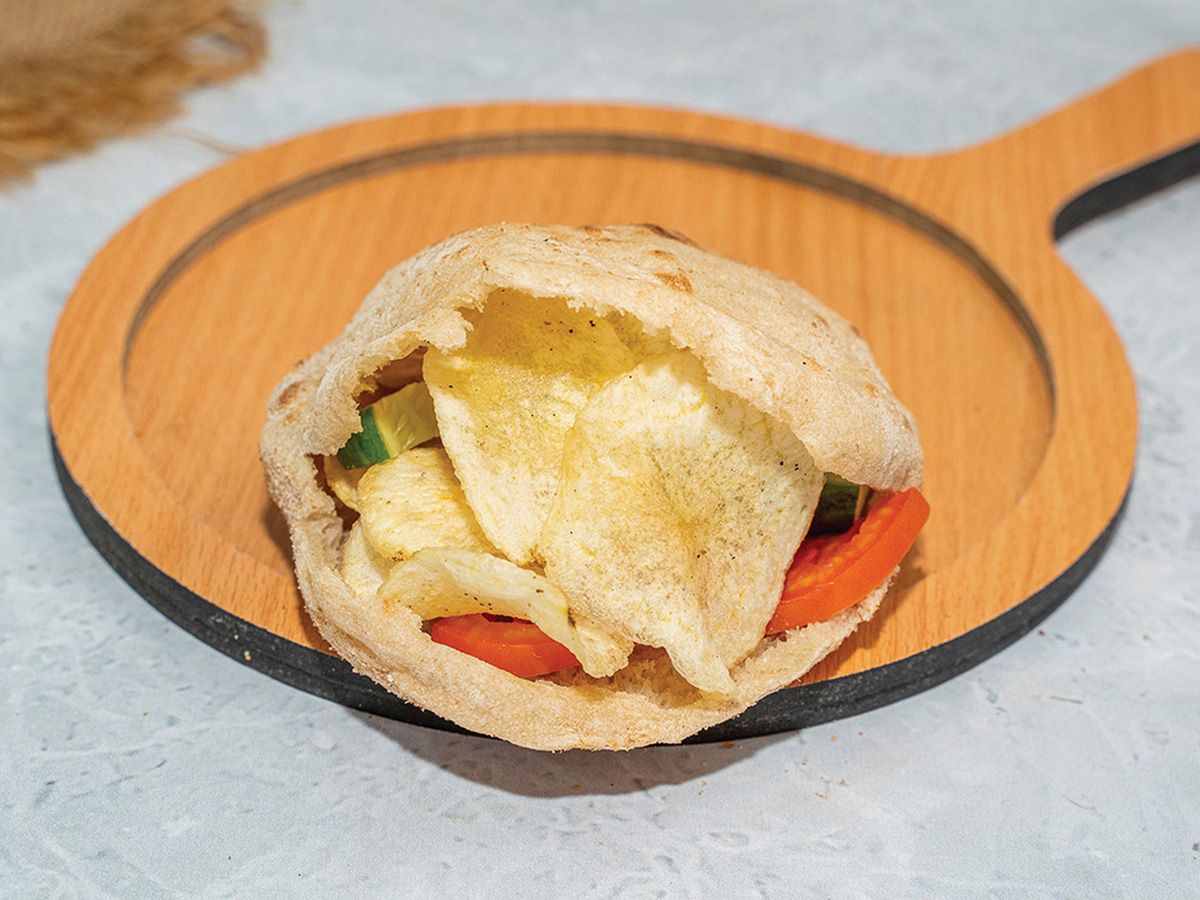 Chips Boiled Egg Sandwich