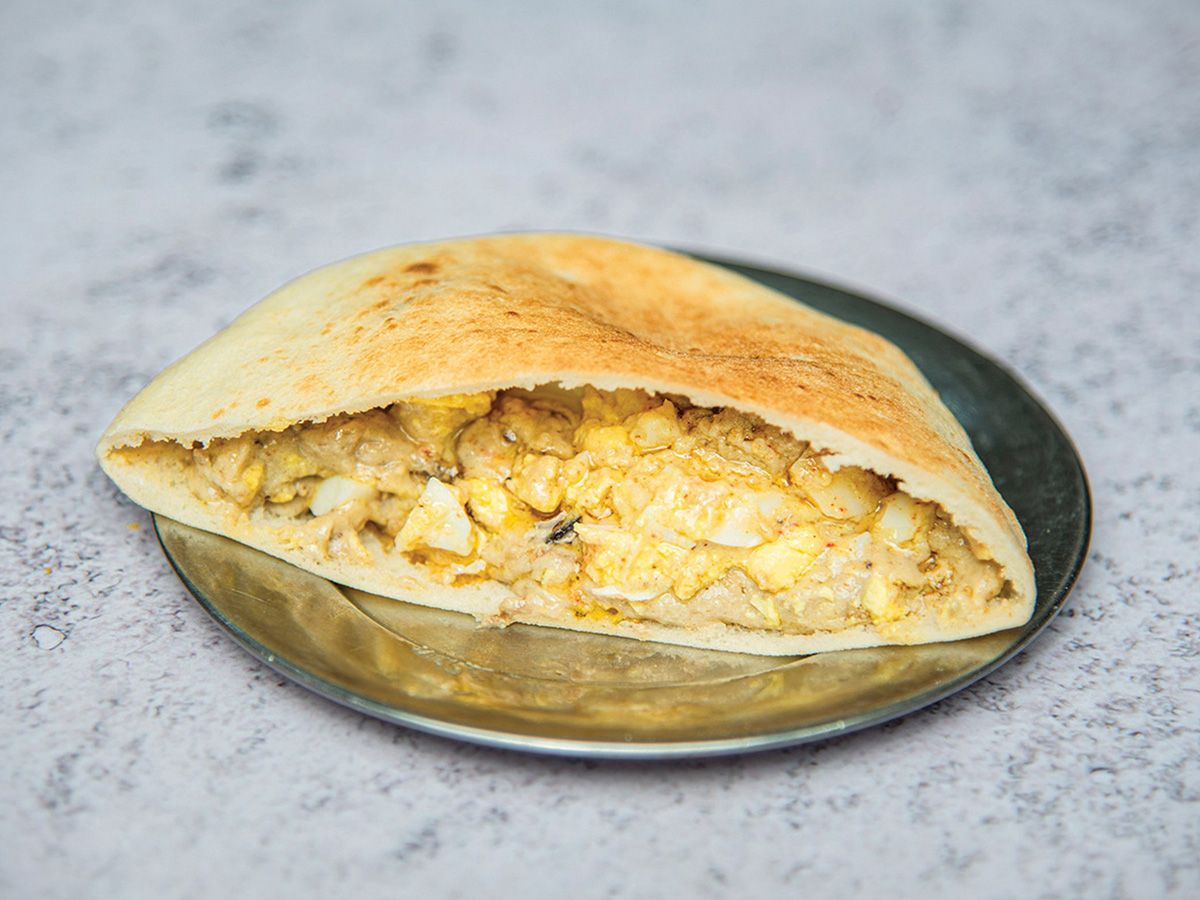 Fried Egg Mashed Sandwich