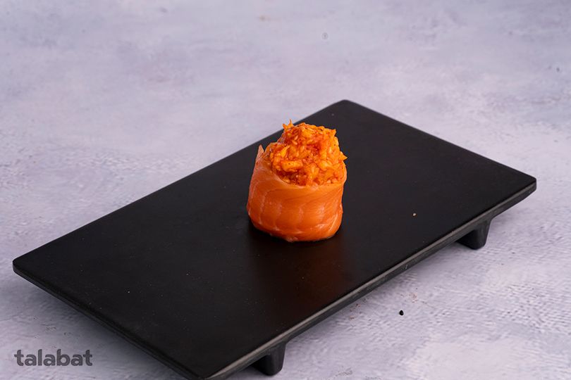 Salmon and Shrimp Gunkan