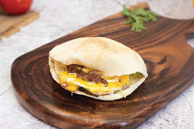Sausage Omelette Sandwich