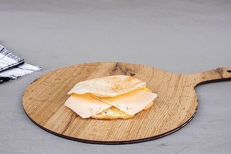 Cheddar Omelette Sandwich