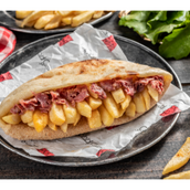 Baladi Pastrami With French Fries Sandwich