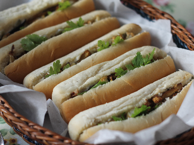 Potato With Eggplant Sandwich