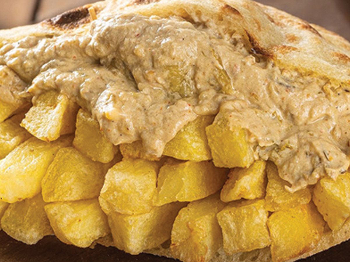 Potato sandwich with Baba