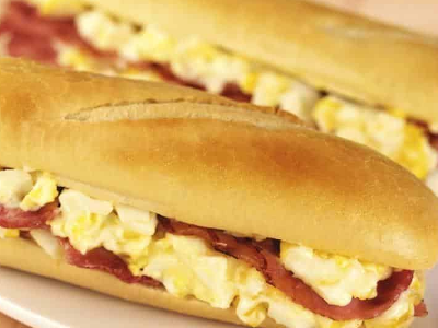 Egg With Oriental Sausage Sandwich
