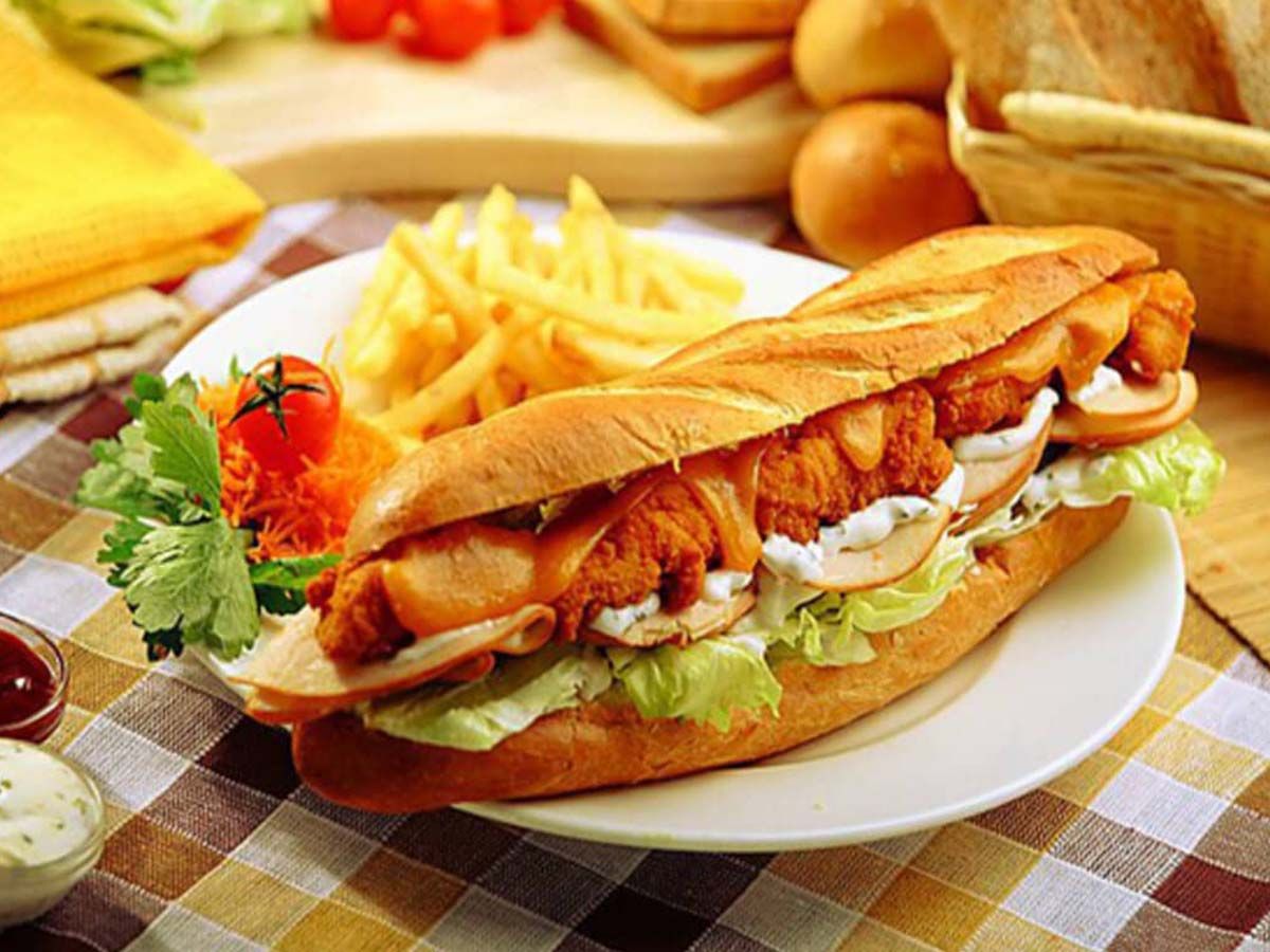 Chicken Fillet With Mozzarella Cheese Sandwich