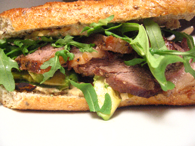 Grilled Kandouz Steak Sandwich