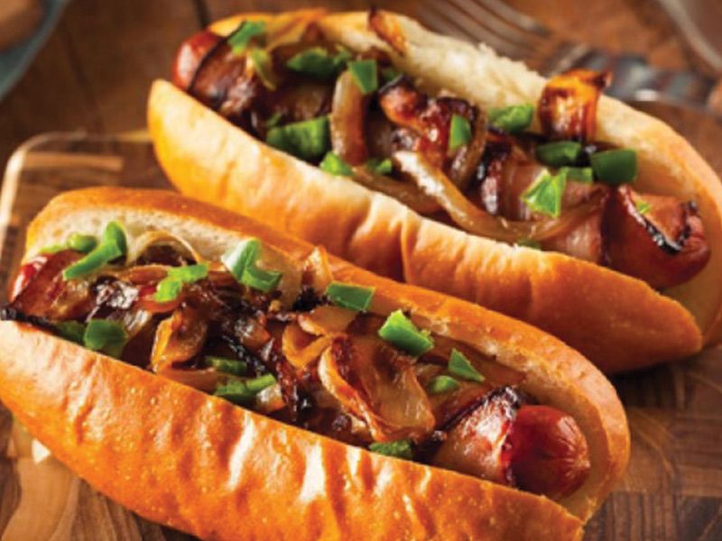 Oriental Sausage Sandwich