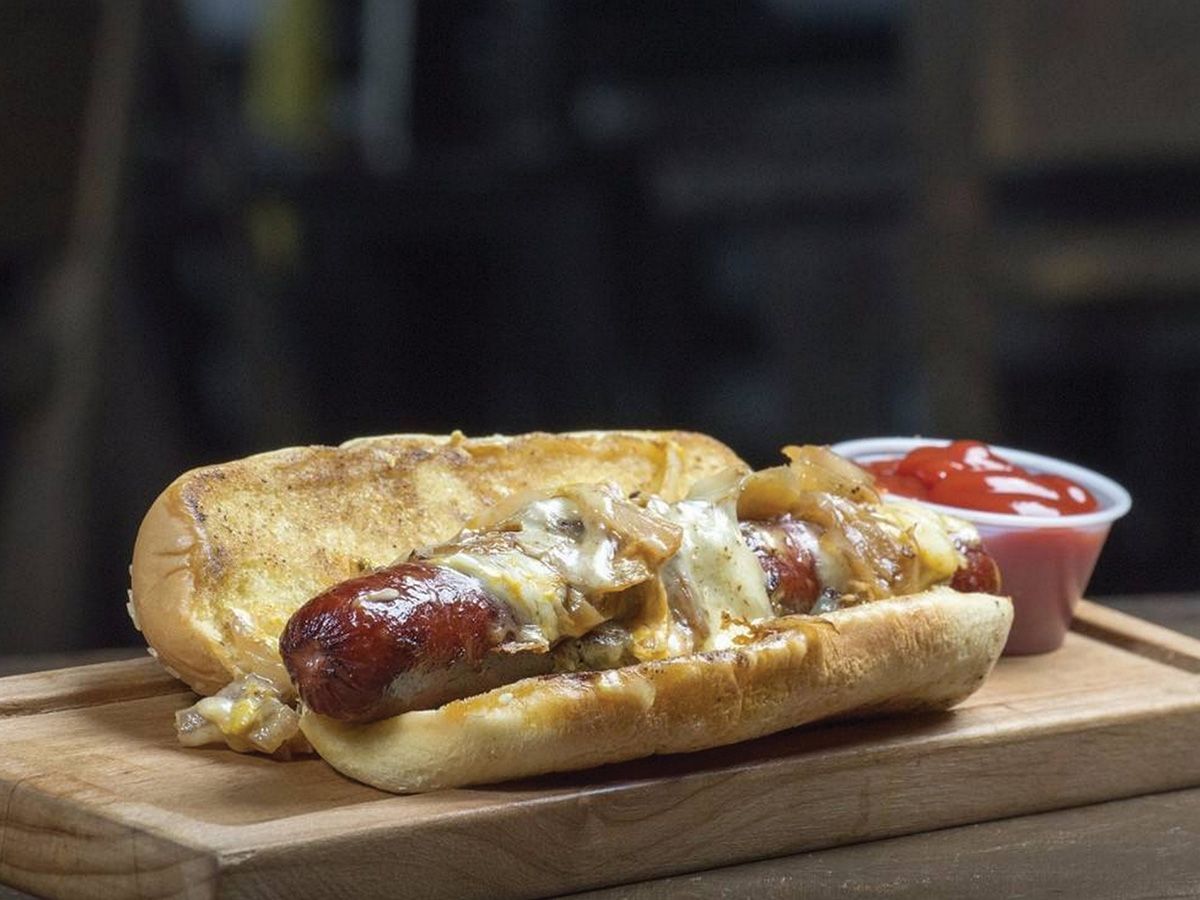 Hot Dog with Cheese Sandwich