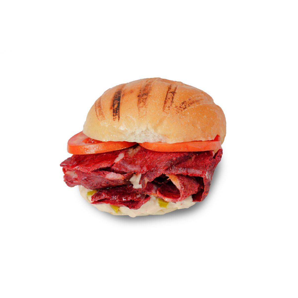 Sausage Shawarma Kaiser Sandwich