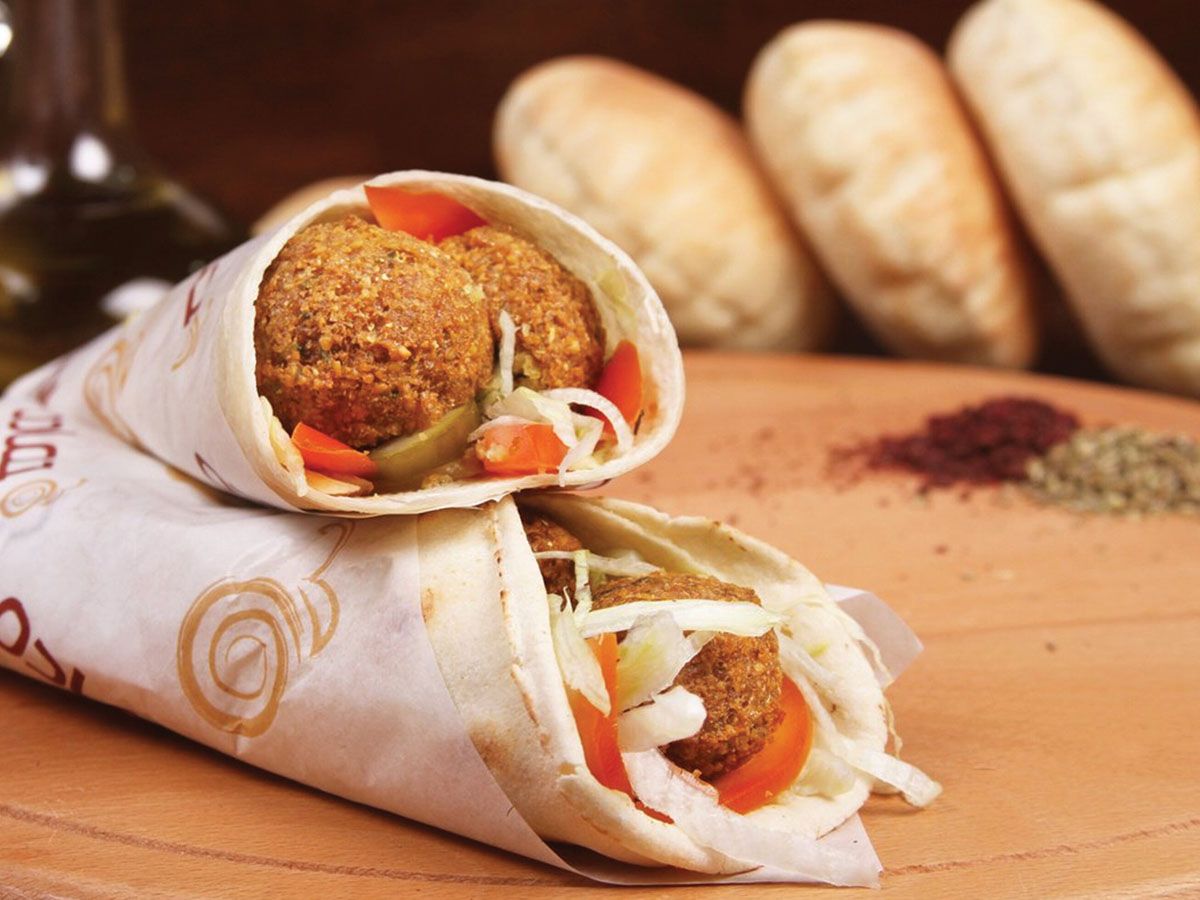 falafel with Mesabha Mix Sandwich